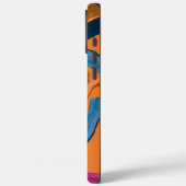 Coques Case-Mate iPhone Art Abstrait, le nid de Blue (Verso / Gauche)