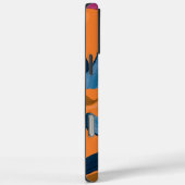 Coques Case-Mate iPhone Art Abstrait, le nid de Blue (Verso / Droite)