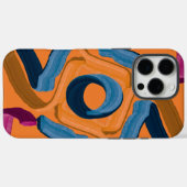 Coques Case-Mate iPhone Art Abstrait, le nid de Blue (Verso (horizontal))