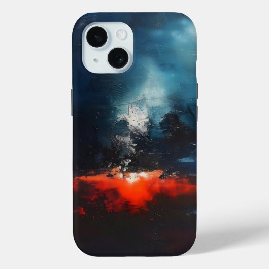 Coques Case-Mate iPhone Art Abstrait magma (Verso)