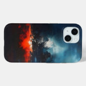 Coques Case-Mate iPhone Art Abstrait magma (Verso (horizontal))