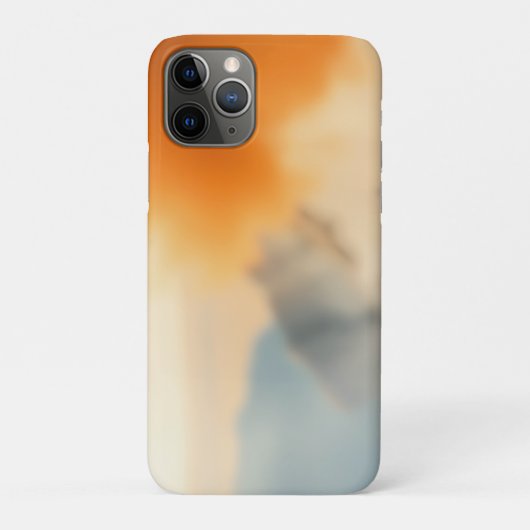 Coques Case-Mate iPhone Art Abstrait Neutre Chaud Flou (Dos)