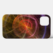 Coques Case-Mate iPhone Art abstrait nouveau monde (Verso (horizontal))