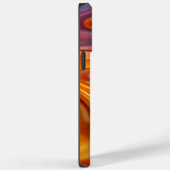 Coques Case-Mate iPhone Art Abstrait Orange moderne esthétique (Verso / Droite)