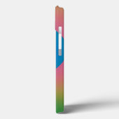 Coques Case-Mate iPhone Art abstrait papillon bleu (Verso / Gauche)