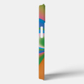 Coques Case-Mate iPhone Art abstrait papillon bleu (Verso / Droite)