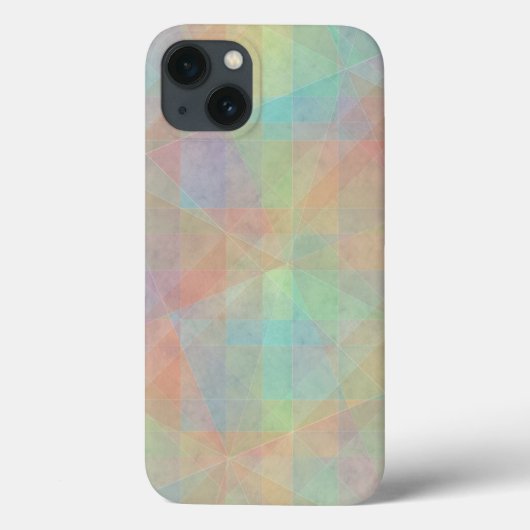 Coques Case-Mate iPhone Art abstrait pastel à l'aquarelle (Verso)