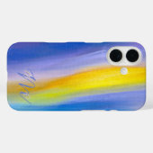 Coques Case-Mate iPhone Art abstrait Rayon doré (Verso (horizontal))