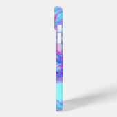 Coques Case-Mate iPhone art abstrait rose et bleu (Verso / Gauche)