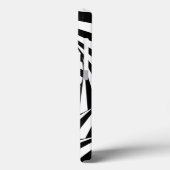 Coques Case-Mate iPhone Art abstrait spirales noir et blanc (Verso / Gauche)