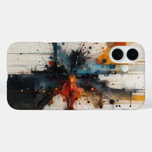 Coques Case-Mate iPhone Art Abstrait texturé (Verso (horizontal))