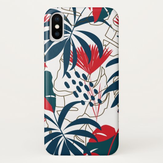 Coques Case-Mate iPhone Art Abstrait tropical (Dos)