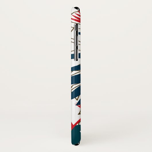 Coques Case-Mate iPhone Art Abstrait tropical (Dos/Gauche)