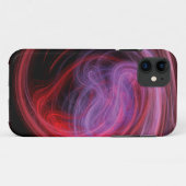 Coques Case-Mate iPhone Art abstrait vague rouge (Dos (Horizontal))