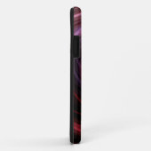 Coques Case-Mate iPhone Art abstrait vague rouge (Dos/Droite)