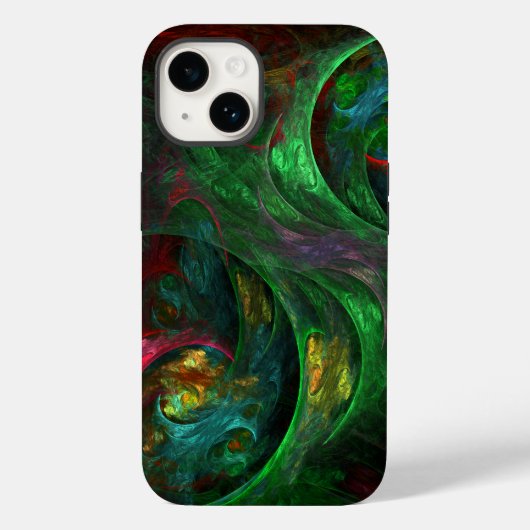 Coques Case-Mate iPhone Art abstrait vert Genesis (Verso)
