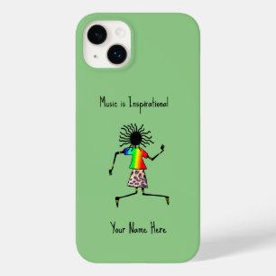 Coque Pour iPhone 14 Plus Art africain, Danse joyeuse personnalisée