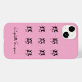 Coques Case-Mate iPhone Art Africain, Monogramme, Danseurs Silhouette (Verso (horizontal))