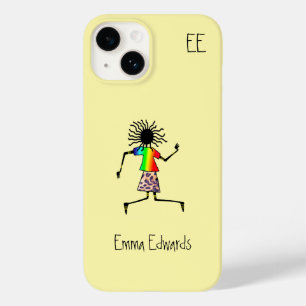 Coque Pour iPhone 14 Art africain, Musique du bonheur
