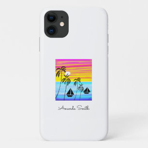 Case-Mate iPhone Case Art africain, Voile au coucher du soleil d'été tro