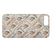Coques Case-Mate iPhone Art anglais de mot de bouledogue (Dos (Horizontal))