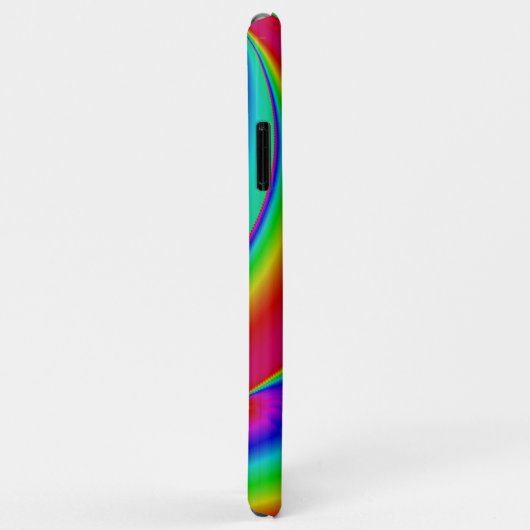 Coques Case-Mate iPhone Art arc-en-ciel Abstrait 3D (Dos/Droite)