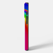 Coques Case-Mate iPhone Art arc-en-ciel Abstrait 3D (Verso / Gauche)