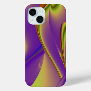 Coque Pour iPhone 15 Art arc-en-ciel Abstrait 3D