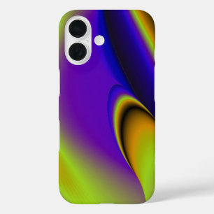 Coques iPhone 16 Art arc-en-ciel Abstrait 3D