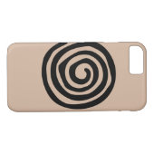 Coques Case-Mate iPhone Art aztèque en spirale tribal de pétroglyphe (Dos (Horizontal))