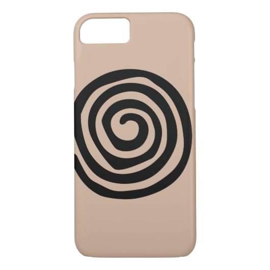 Coques Case-Mate iPhone Art aztèque en spirale tribal de pétroglyphe (Dos)