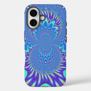 Coques iPhone 16 Art bleu moderne