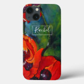 Coques Case-Mate iPhone Art Botanique Orange Poppies (Verso)