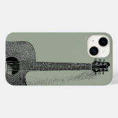 Coques Case-Mate iPhone Art classique guitare d'encre croquis Pop (Verso (horizontal))