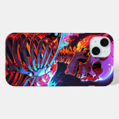 Coques Case-Mate iPhone Art crâne (Verso (horizontal))
