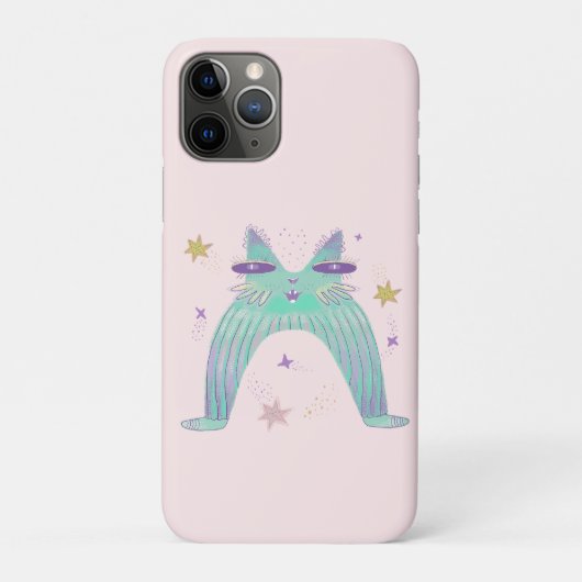 Coques Case-Mate iPhone art de chat arc-en-ciel  (Dos)
