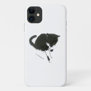 Coque Case-Mate Pour iPhone Art de chat noir et blanc
