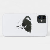 Coques Case-Mate iPhone Art de chat noir et blanc (Dos (Horizontal))
