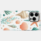 Coques Case-Mate iPhone Art de coquillages côtiers (Verso (horizontal))