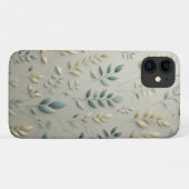 Coques Case-Mate iPhone Art de découpe de papier feuille pastel minimalist (Dos (Horizontal))