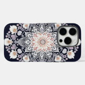 Coques Case-Mate iPhone Art de fleurs fractales (Verso (horizontal))
