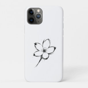Case-Mate iPhone Case Art de floraison florale minimaliste à l'encre et