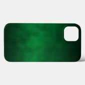 Coques Case-Mate iPhone Art de fond ombré gothique vert (Verso (horizontal))