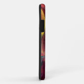 Coques Case-Mate iPhone Art de fractale d'arc-en-ciel (Dos/Droite)