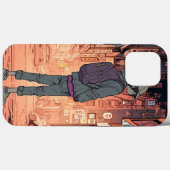 Coques Case-Mate iPhone Art de garçon d'anime (Verso (horizontal))