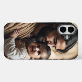 Coques Case-Mate iPhone art de Jésus (Verso (horizontal))