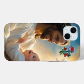 Coques Case-Mate iPhone art de Jésus (Verso (horizontal))