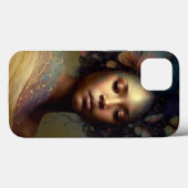 Coques Case-Mate iPhone Art de la déesse noire (Verso (horizontal))