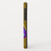 Coques Case-Mate iPhone Art de la faune Purple Gold Stria (Dos/Gauche)