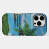 Coques Case-Mate iPhone Art de la scène de plage tropicale (Verso (horizontal))